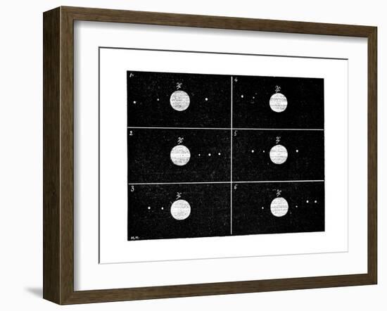 Galileo's Jovian Moon Observations, 1610-Science Photo Library-Framed Giclee Print