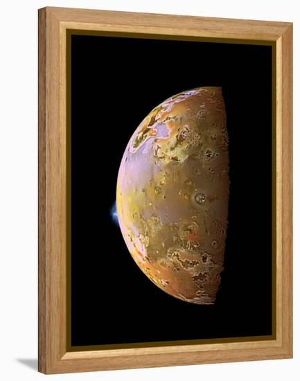 Galileo Spacecraft Image of a Volcanic Plume on Io-null-Framed Premier Image Canvas