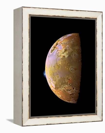 Galileo Spacecraft Image of a Volcanic Plume on Io-null-Framed Premier Image Canvas