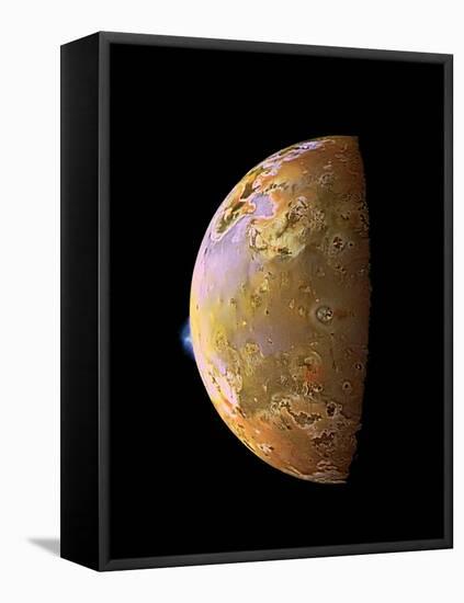 Galileo Spacecraft Image of a Volcanic Plume on Io-null-Framed Premier Image Canvas