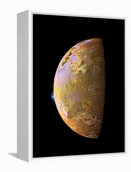 Galileo Spacecraft Image of a Volcanic Plume on Io-null-Framed Premier Image Canvas