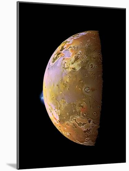 Galileo Spacecraft Image of a Volcanic Plume on Io-null-Mounted Photographic Print