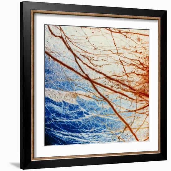 Galileo Spacecraft Image of Europa's Surface-null-Framed Premium Photographic Print