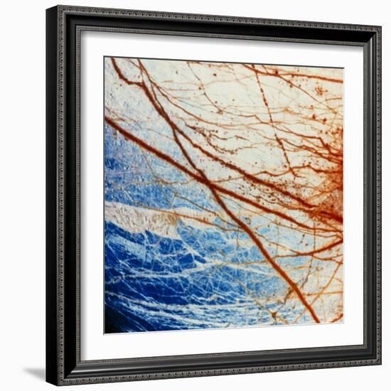 Galileo Spacecraft Image of Europa's Surface-null-Framed Premium Photographic Print