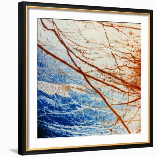 Galileo Spacecraft Image of Europa's Surface--Framed Photographic Print