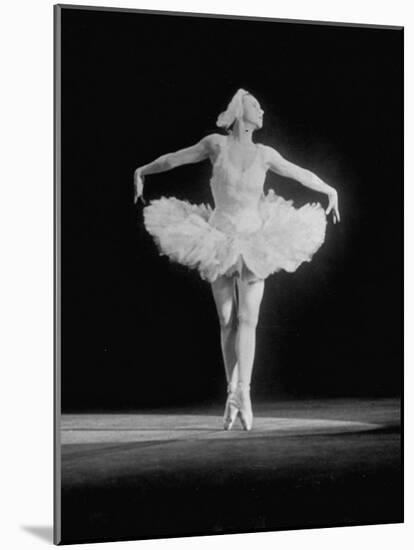 Galina Wanova Dancing "The Dying Swan"-null-Mounted Photographic Print