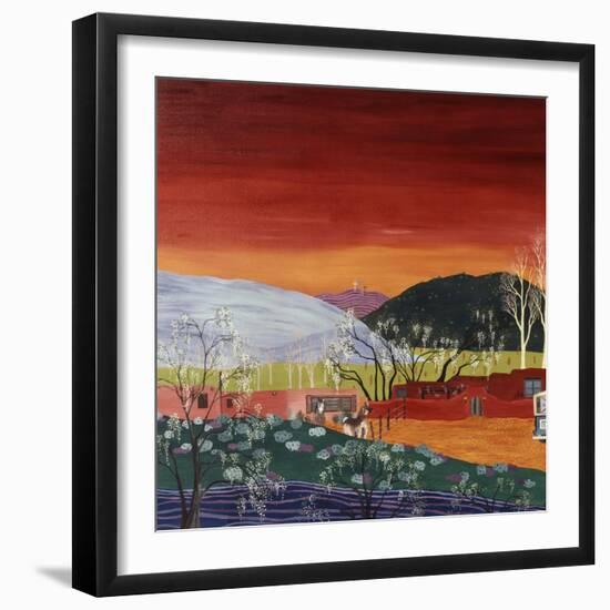 Galisteo New Mexico (Left)-Kristin Nelson-Framed Giclee Print