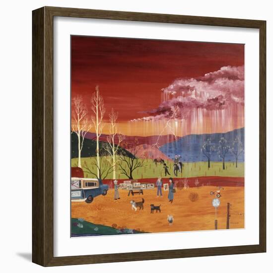 Galisteo New Mexico (Right)-Kristin Nelson-Framed Giclee Print