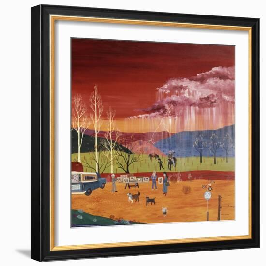 Galisteo New Mexico (Right)-Kristin Nelson-Framed Premium Giclee Print