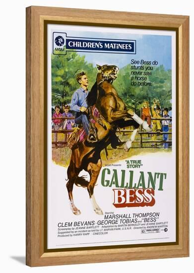 Gallant Bess, Marshall Thompson, 'Silvernip,' the Horse, 1946-null-Framed Stretched Canvas