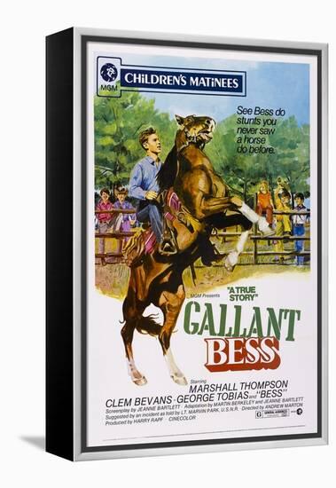 Gallant Bess, Marshall Thompson, 'Silvernip,' the Horse, 1946-null-Framed Stretched Canvas