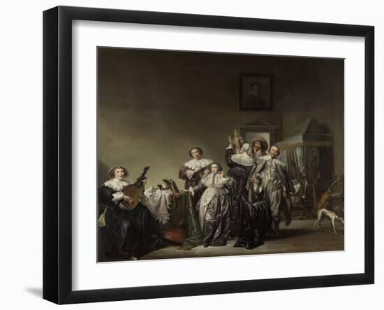 Gallant Company-Pieter Codde-Framed Art Print