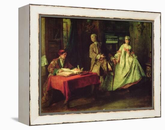 Gallant Hour-Nicolas Lancret-Framed Premier Image Canvas