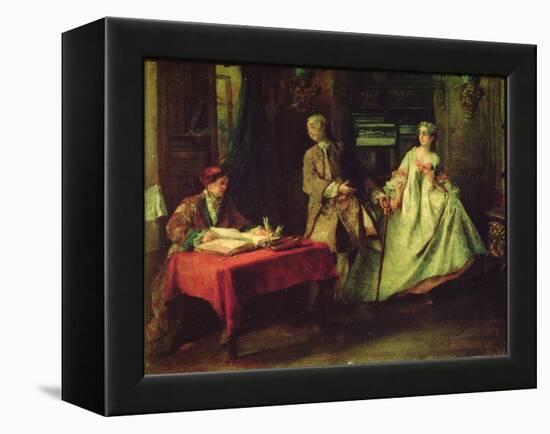 Gallant Hour-Nicolas Lancret-Framed Premier Image Canvas