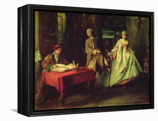 Gallant Hour-Nicolas Lancret-Framed Premier Image Canvas