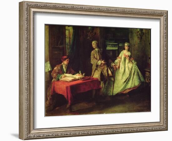 Gallant Hour-Nicolas Lancret-Framed Giclee Print