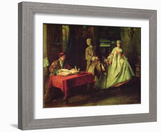 Gallant Hour-Nicolas Lancret-Framed Giclee Print