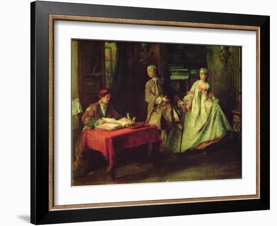 Gallant Hour-Nicolas Lancret-Framed Giclee Print