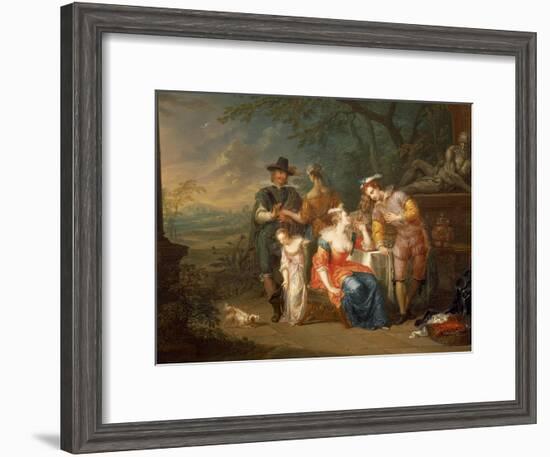 Gallant Meeting-Franz Christoph Janneck-Framed Giclee Print