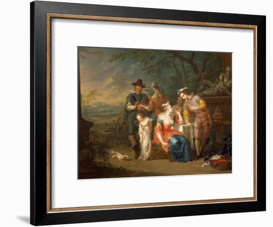 Gallant Meeting-Franz Christoph Janneck-Framed Giclee Print