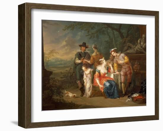 Gallant Meeting-Franz Christoph Janneck-Framed Giclee Print