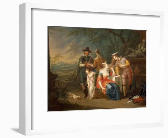 Gallant Meeting-Franz Christoph Janneck-Framed Giclee Print