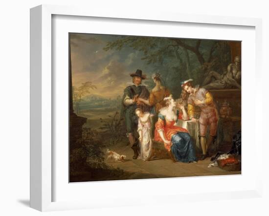 Gallant Meeting-Franz Christoph Janneck-Framed Giclee Print