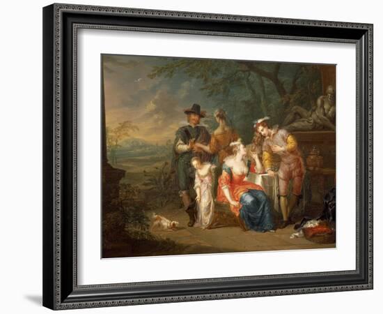 Gallant Meeting-Franz Christoph Janneck-Framed Giclee Print