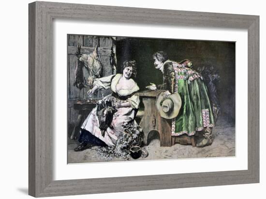 Gallant Remarks, 1893-Ferdinand Roybet-Framed Giclee Print