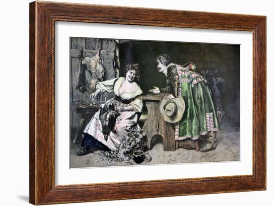 Gallant Remarks, 1893-Ferdinand Roybet-Framed Giclee Print