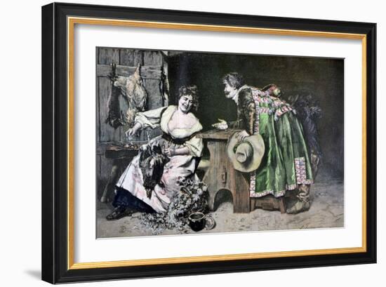 Gallant Remarks, 1893-Ferdinand Roybet-Framed Giclee Print