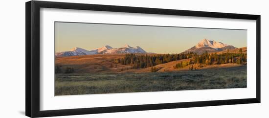 Gallatin Range and Swan Lake Flats, Yellowstone National Park, Wyoming, United States of America-Gary Cook-Framed Photographic Print