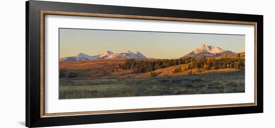 Gallatin Range and Swan Lake Flats, Yellowstone National Park, Wyoming, United States of America-Gary Cook-Framed Photographic Print