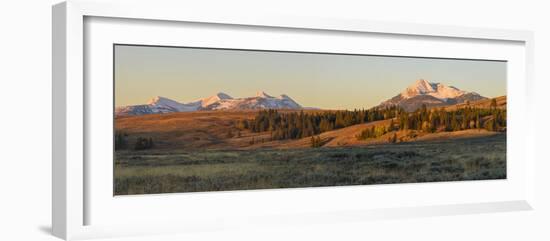 Gallatin Range and Swan Lake Flats, Yellowstone National Park, Wyoming, United States of America-Gary Cook-Framed Photographic Print