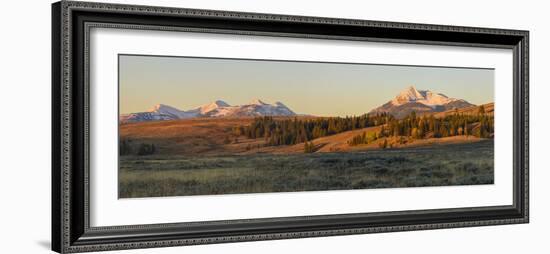 Gallatin Range and Swan Lake Flats, Yellowstone National Park, Wyoming, United States of America-Gary Cook-Framed Photographic Print