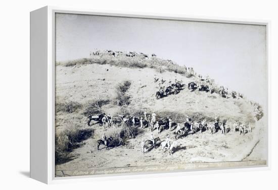 Galleano's Battery of Mountain Artillery from Part of Special Corps of Africa-null-Framed Premier Image Canvas