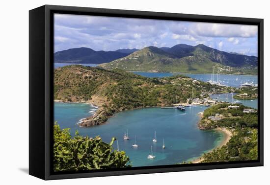 Galleon Beach, Freemans Bay, Nelsons Dockyard and English Harbour, Antigua-Eleanor Scriven-Framed Premier Image Canvas