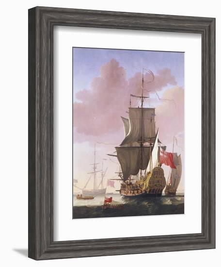 Galleon in Full Sail-Jan Karel Donatus Van Beecq-Framed Giclee Print