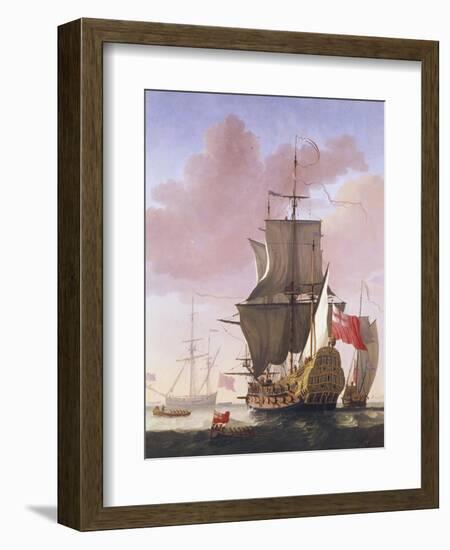 Galleon in Full Sail-Jan Karel Donatus Van Beecq-Framed Giclee Print