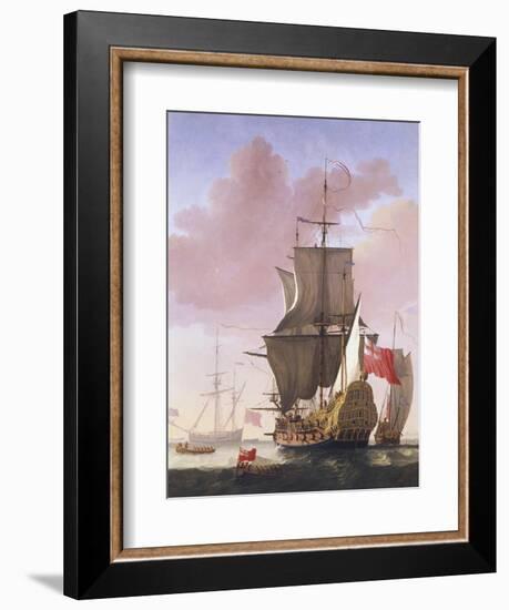 Galleon in Full Sail-Jan Karel Donatus Van Beecq-Framed Giclee Print