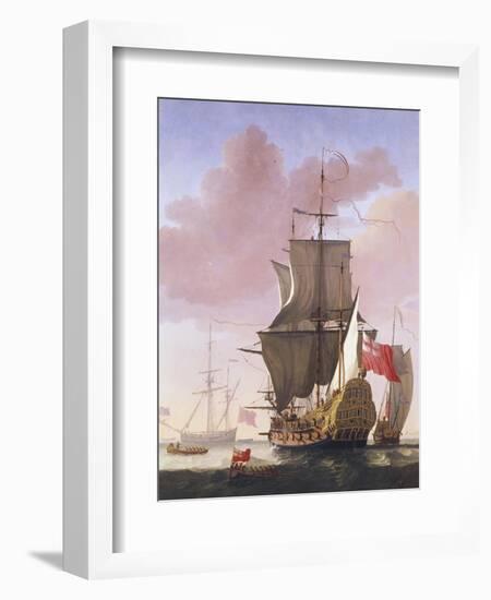 Galleon in Full Sail-Jan Karel Donatus Van Beecq-Framed Giclee Print