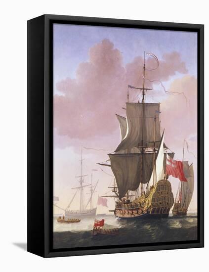 Galleon in Full Sail-Jan Karel Donatus Van Beecq-Framed Premier Image Canvas