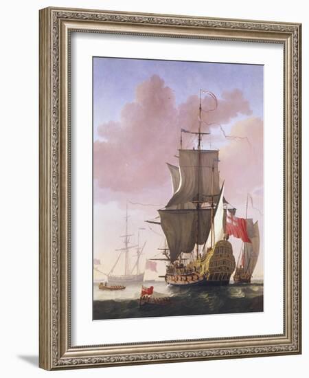 Galleon in Full Sail-Jan Karel Donatus Van Beecq-Framed Giclee Print