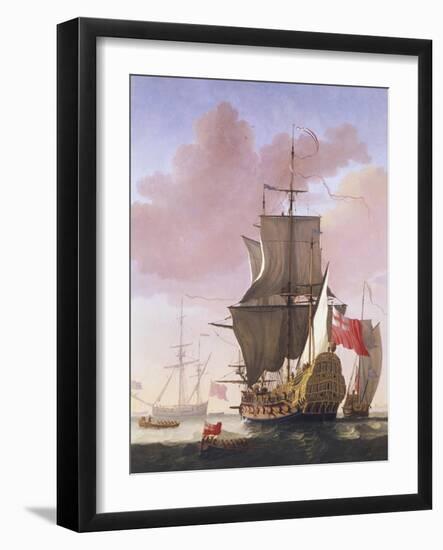 Galleon in Full Sail-Jan Karel Donatus Van Beecq-Framed Giclee Print