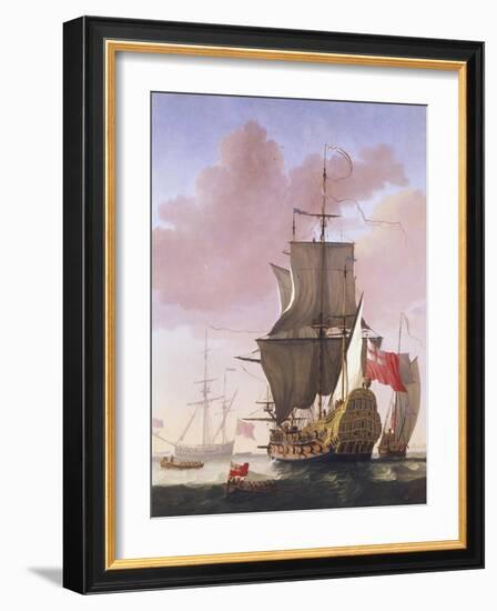 Galleon in Full Sail-Jan Karel Donatus Van Beecq-Framed Giclee Print