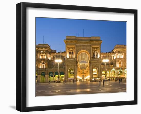 Galleria Vittorio Emanuele II, Milan, Italy-Demetrio Carrasco-Framed Photographic Print