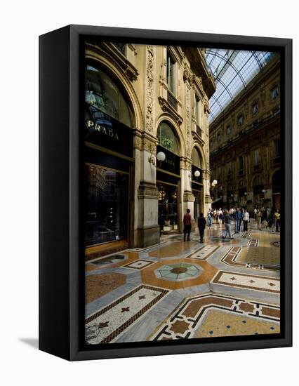 Galleria Vittorio Emanuele Ii, Milan, Lombardy, Italy, Europe-Charles Bowman-Framed Premier Image Canvas