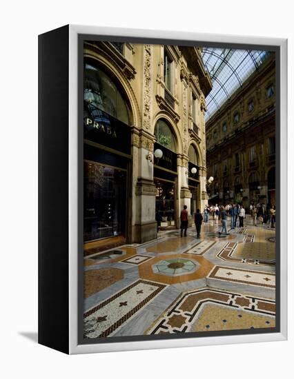 Galleria Vittorio Emanuele Ii, Milan, Lombardy, Italy, Europe-Charles Bowman-Framed Premier Image Canvas