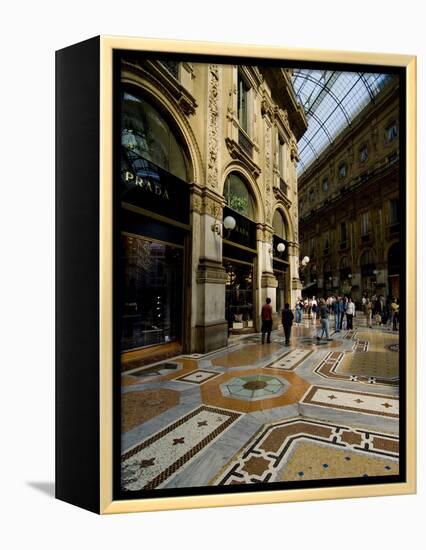 Galleria Vittorio Emanuele Ii, Milan, Lombardy, Italy, Europe-Charles Bowman-Framed Premier Image Canvas