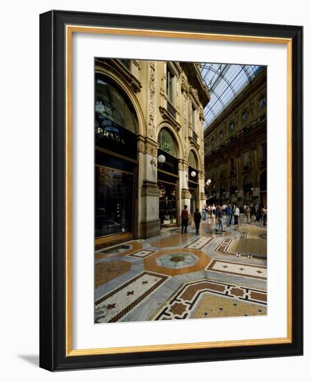 Galleria Vittorio Emanuele Ii, Milan, Lombardy, Italy, Europe-Charles Bowman-Framed Photographic Print